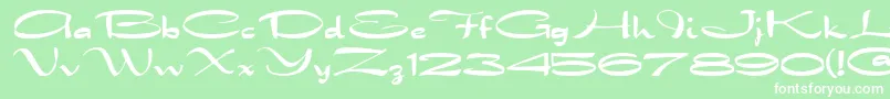 dragonwick fg Font – White Fonts on Green Background