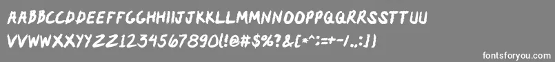 Dragos Font – White Fonts on Gray Background