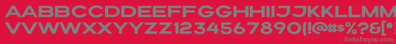Draper Font – Gray Fonts on Red Background