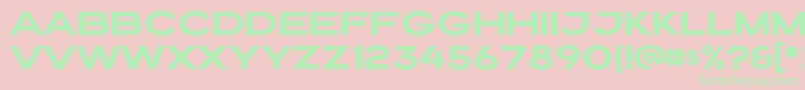 Draper Font – Green Fonts on Pink Background