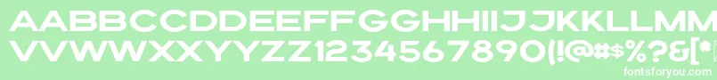 Draper Font – White Fonts on Green Background