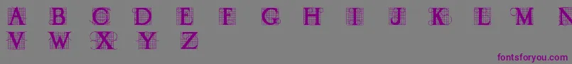 DRAUD    Font – Purple Fonts on Gray Background
