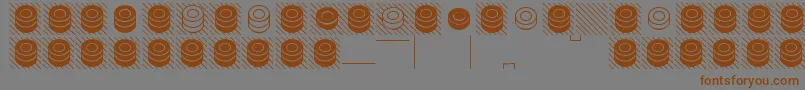 draughts Font – Brown Fonts on Gray Background