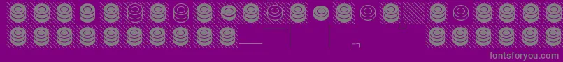 draughts Font – Gray Fonts on Purple Background