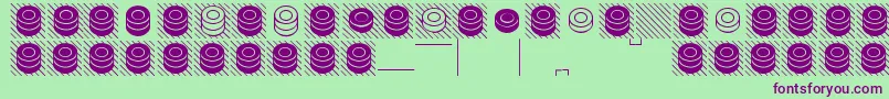 draughts Font – Purple Fonts on Green Background