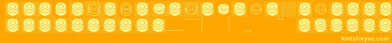 Więcej informacji o czcionce draughts Czcionka draughts – żółte czcionki na pomarańczowym tle