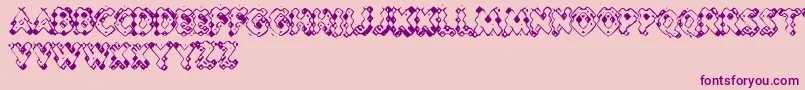 PessimisticLines Font – Purple Fonts on Pink Background