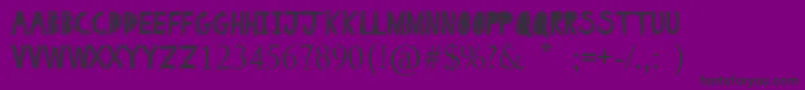 フォントDrawing Pad – 紫の背景に黒い文字