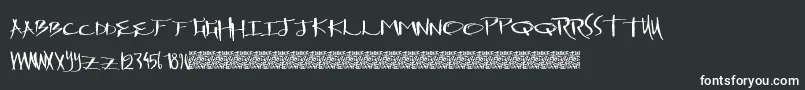 DrawingMachine Font – White Fonts on Black Background