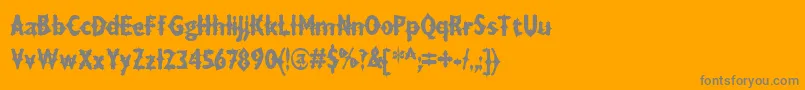 DRAXLA   Font – Gray Fonts on Orange Background