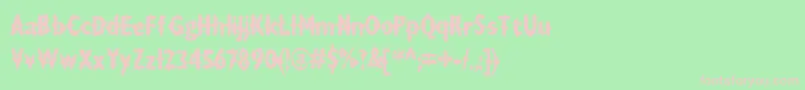 DRAXLA   Font – Pink Fonts on Green Background