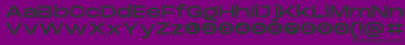 DreadnoughtusMedium Font – Black Fonts on Purple Background