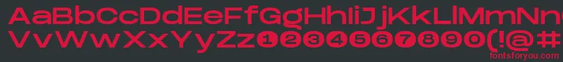 DreadnoughtusMedium Font – Red Fonts on Black Background