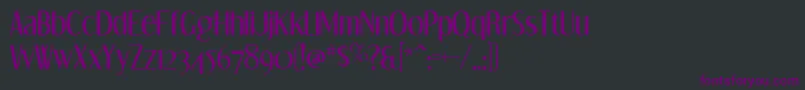 dream orphans Font – Purple Fonts on Black Background