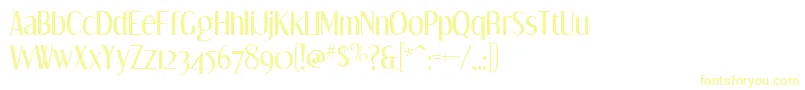 dream orphans Font – Yellow Fonts on White Background