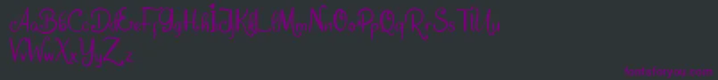 Weitere Informationen zur Dream Unicorn-Schriftart Dream Unicorn-Schriftart – Violette Schriften auf schwarzem Hintergrund
