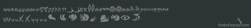 Police DreamAndFog Regular – polices grises sur fond noir