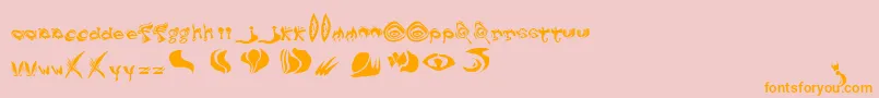 DreamAndFog Regular Font – Orange Fonts on Pink Background