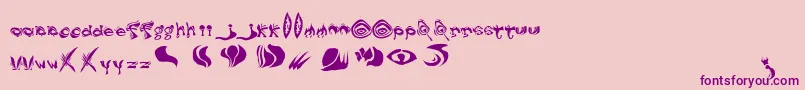 DreamAndFog Regular Font – Purple Fonts on Pink Background