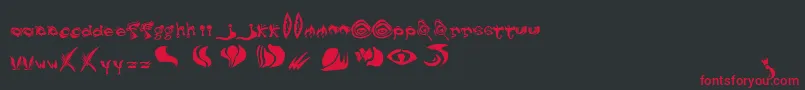 DreamAndFog Regular Font – Red Fonts on Black Background