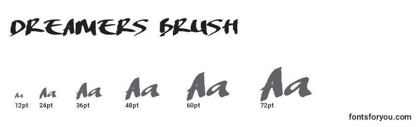 DREAMERS BRUSH (125456) Font Sizes