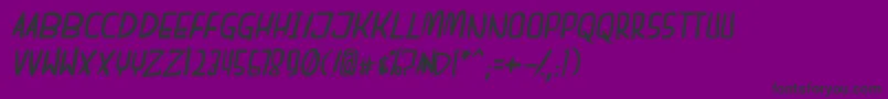 dreamgirl bitallic Font – Black Fonts on Purple Background