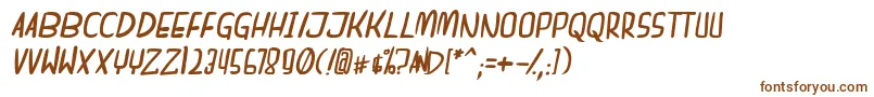 Шрифт dreamgirl bitallic – коричневые шрифты на белом фоне