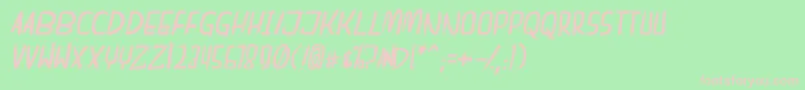 dreamgirl bitallic Font – Pink Fonts on Green Background