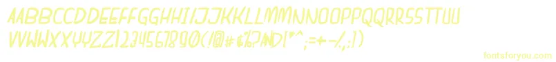 Шрифт dreamgirl bitallic – жёлтые шрифты