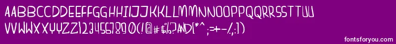 dreamgirl Font – White Fonts on Purple Background