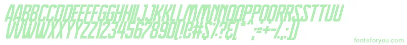 fuente Dreamlands Italic – Fuentes Verdes Sobre Fondo Blanco