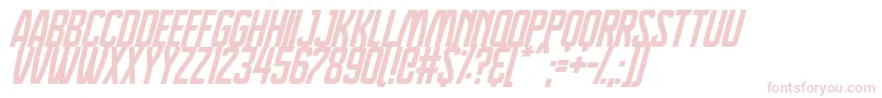 フォントDreamlands Italic – ピンクのフォント