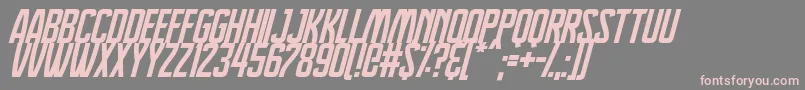 Dreamlands Italic Font – Pink Fonts on Gray Background