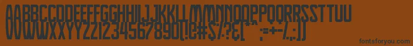 Dreamlands Font – Black Fonts on Brown Background