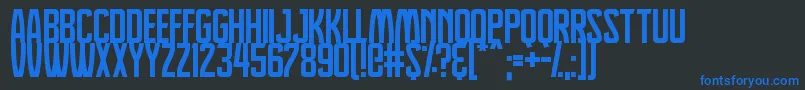 Dreamlands Font – Blue Fonts on Black Background