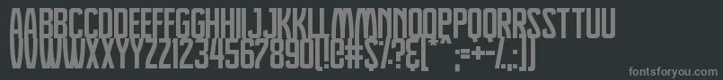 Dreamlands Font – Gray Fonts on Black Background