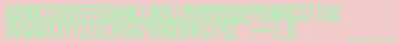 Dreamlands Font – Green Fonts on Pink Background