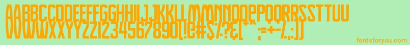 Dreamlands Font – Orange Fonts on Green Background