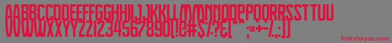fuente Dreamlands – Fuentes Rojas Sobre Fondo Gris
