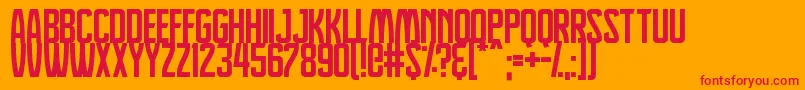 Dreamlands Font – Red Fonts on Orange Background