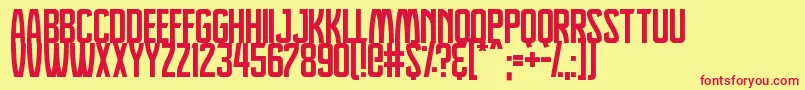 Dreamlands Font – Red Fonts on Yellow Background