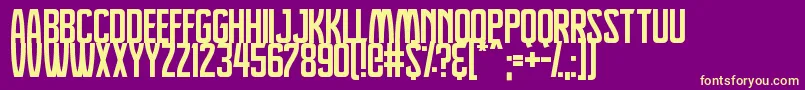 Dreamlands Font – Yellow Fonts on Purple Background