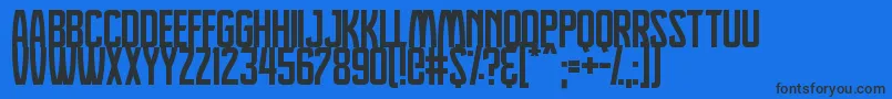 Шрифт Dreamlands – чёрные шрифты на синем фоне