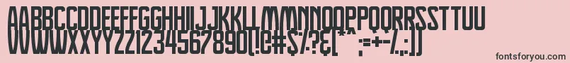 Dreamlands-Schriftart – Schwarze Schriften auf rosa Hintergrund