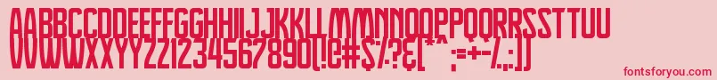fuente Dreamlands – Fuentes Rojas Sobre Fondo Rosa