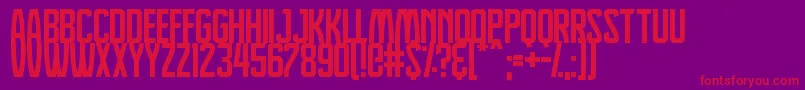 fuente Dreamlands – Fuentes Rojas Sobre Fondo Morado