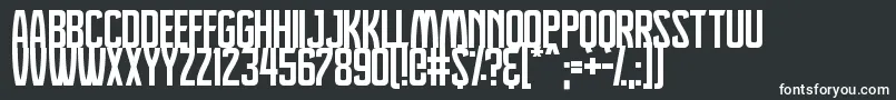 Шрифт Dreamlands – белые шрифты на чёрном фоне