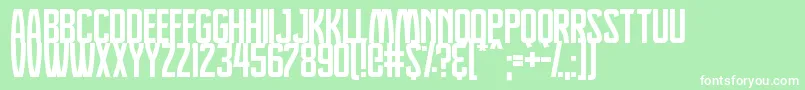 Dreamlands Font – White Fonts on Green Background