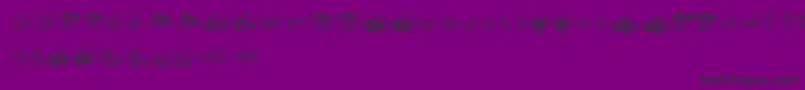 DreamofPicasso-Schriftart – Schwarze Schriften auf violettem Hintergrund