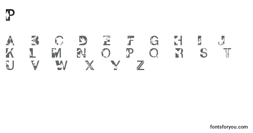 Schriftart Pixcaps – Alphabet, Zahlen, spezielle Symbole